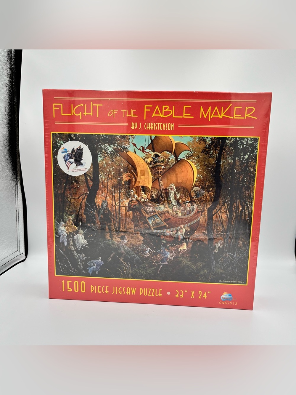 Flight of the Fable Maker J. Christenson 1500 Pieces Puzzle Suns Out Sealed